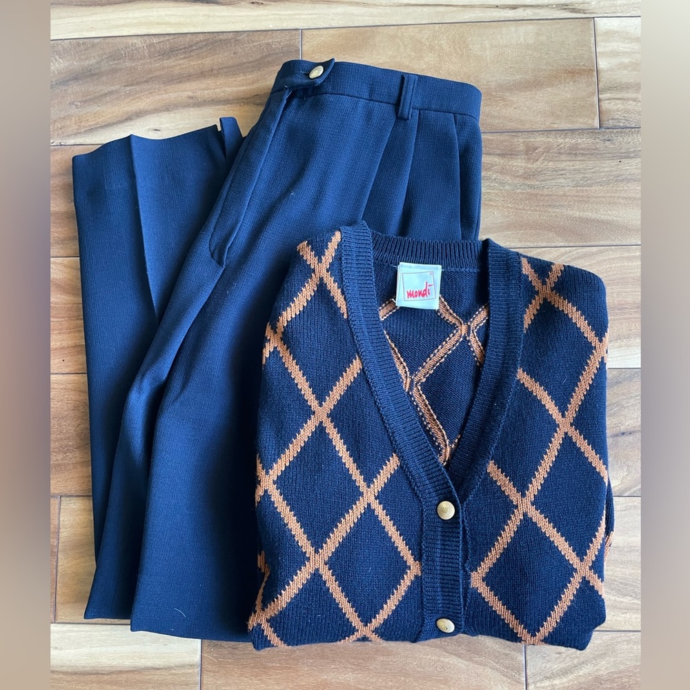Vintage MONDI Cardigan & Pant Set